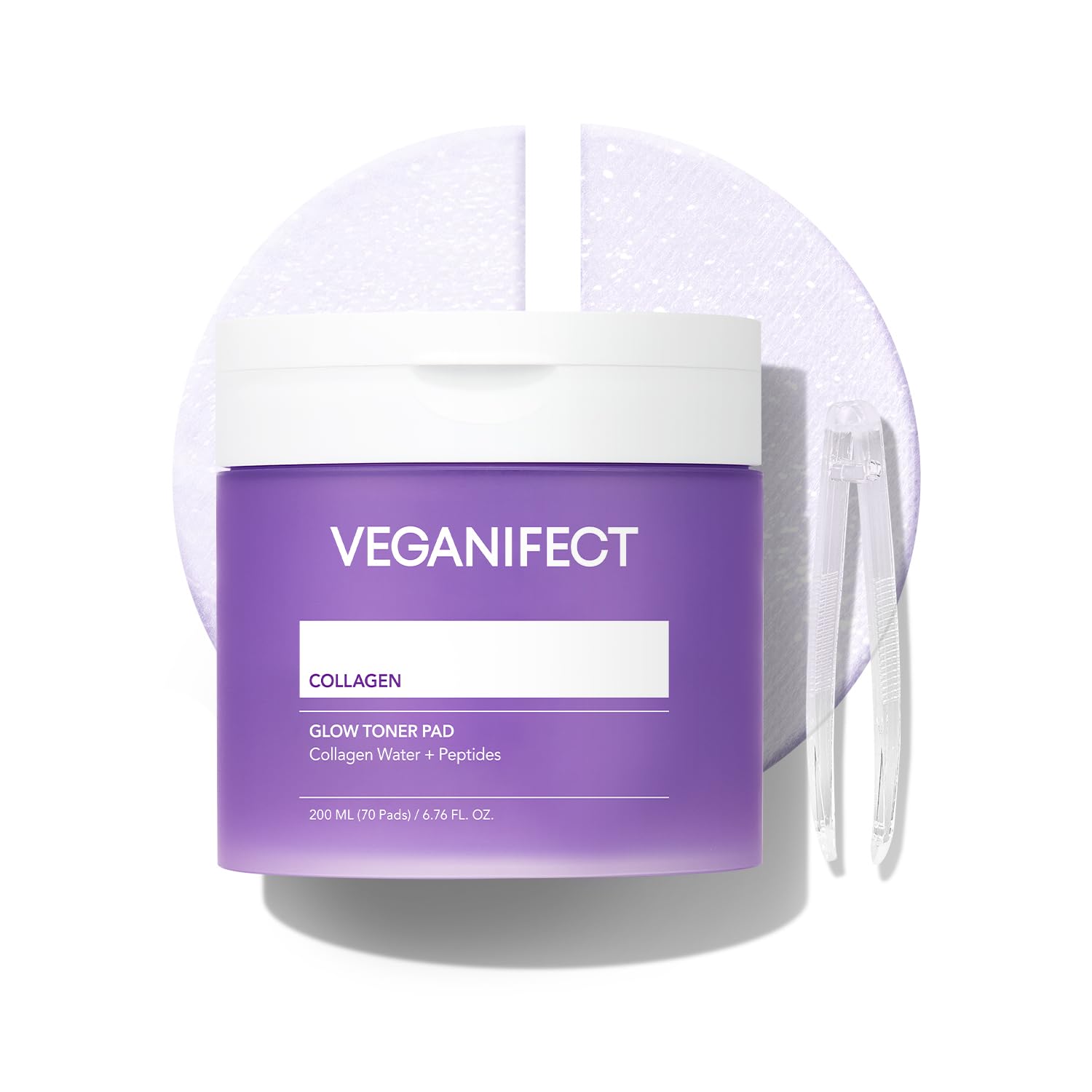 Amazon.com : VEGANIFECT Collagen Peptide Jelly Toner Pads | Dual